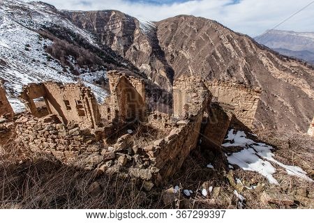 Old Abandoned City Of Gamsutl Republic Of Dagestan, Russia