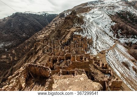 Old Abandoned City Of Gamsutl Republic Of Dagestan, Russia
