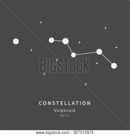 The Constellation Of Vulpecula. The Fox - Linear Icon. Vector Illustration Of The Concept Of Astrono