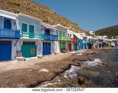 Fishing Village Klima In Milos Island