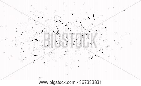 Black Noise On White Backround, Vector Texture