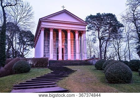 The Building Of The Church-mausoleum Dedicated To St. Marcelina Modeled On The Roman Temple In Rogal