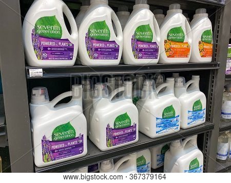 Orlando, Fl/usa - 5/10/20: A Display Of Seventh Generation Laundry Detergent At A Whole Foods Market