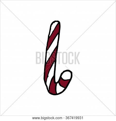 Isolated On White Background Sweets, Cake, Pastry, Stock Illustration, Vector, Hand Drawing, Design 