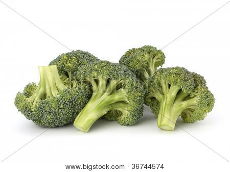 Broccoli vegetabiliska isolerad på vit bakgrund