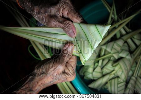 Handcraft Ketupat Daun Palas Or Palas Leave A Malaya Traditional Food