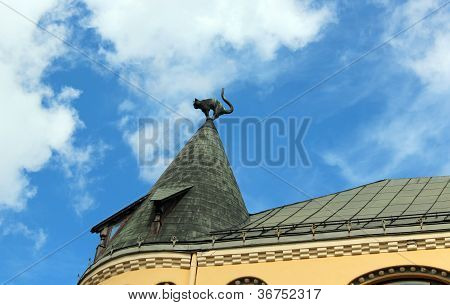 De kat huis, Riga, Letland