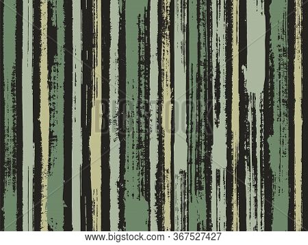 Watercolor Strips Seamless Vector Background. Sloopy Gouache Vertical Lines Vector Pattern. Colorful