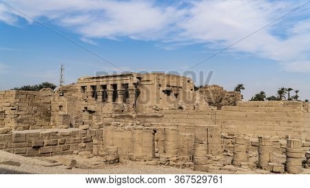Dendera Temple Or Temple Of Hathor. Egypt. Dendera, Denderah, Is A Small Town In Egypt. Dendera Temp