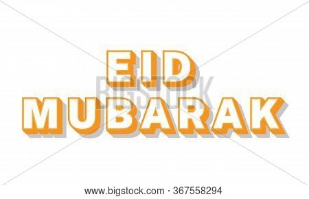 Eid Mubarak Editable Text Effect With 3d Type Style