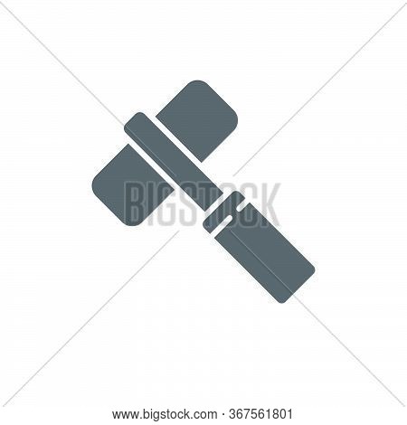 Gaming Hammer Vector Icon Symbol Game Isolated On White Background