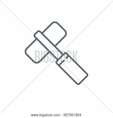 Gaming Hammer Vector Icon Symbol Game Isolated On White Background