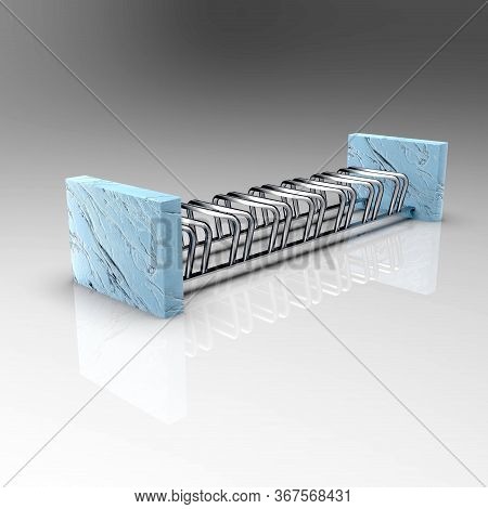 3d Image Of Bicycle Parking 7x View Isometry 00010