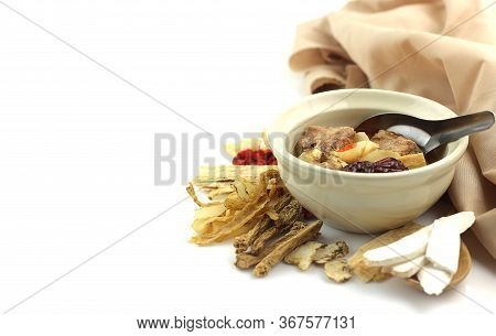 Close Up Of Medicine Soup With Pork