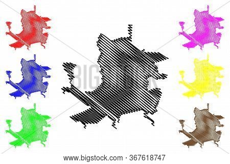 Balti City (republic Of Moldova) Map Vector Illustration, Scribble Sketch City Of Balti Map