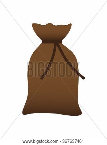 Sack Vector Illustration.brown Sachet Icon For Web,mobile,ui