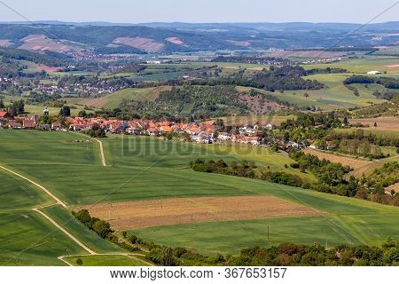 High Angle View From The Lemberg Of Duchroth At River Nahe, Rhineland-palatinate, Germany
