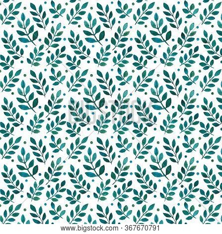 Watercolor Hand Drawn Flower Summer Beautiful Pattern.