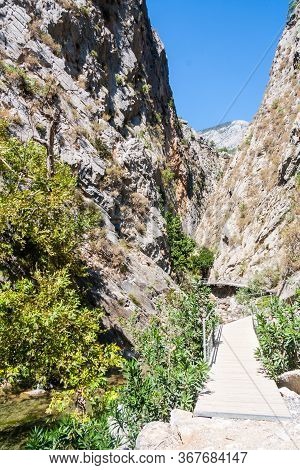 Walk Way Through The Sapadere Canyon, Alanya, Turkey