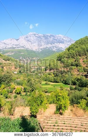 View Of A Valley In The Taurus Mountains, Alanya, Turkey