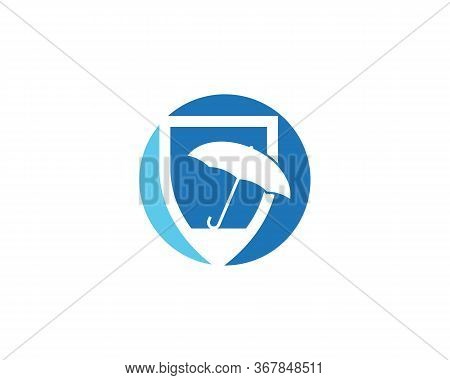 Umbrella Icon Logo Design Vector Template