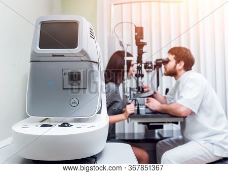 Slit Lamp Examination. Biomicroscopy Of The Anterior Eye Segment.