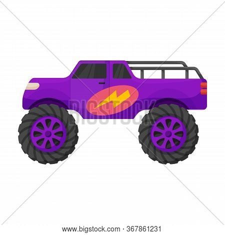 Monster Truck Vector Icon.cartoon Vector Icon Isolated On White Background Monster Truck.