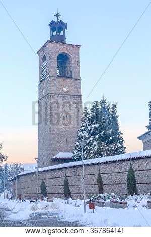 Bell Tower Of Sveta Troitsa Church In Bansko, Bulgaria