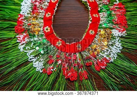 Auspicious Hindu Wedding Grass Garland Made Of Bermuda Grass Dubo For Bride And Groom, Hindu Wedding