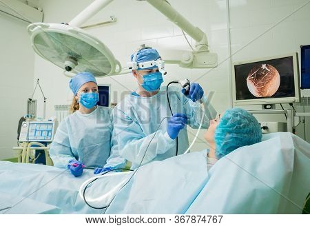 Endoscopic Sinus Surgery. Laser Vaporization Of Nasal Concha