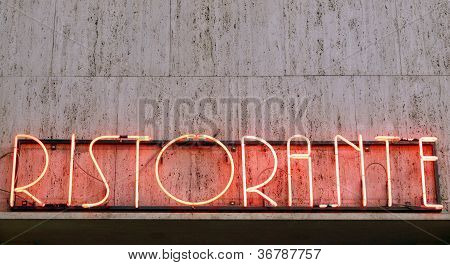 Restaurant sign