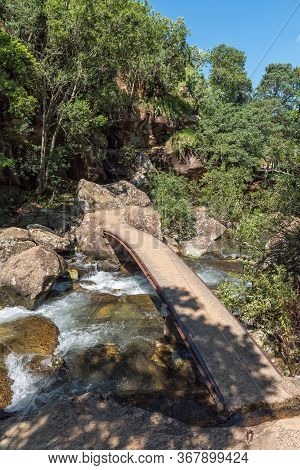 Footbridge Over The Mahai River At The Queens Causeway