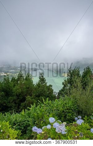 Walk On The Azores Archipelago. Discovery Of The Island Of Sao Miguel, Azores.sete Citades