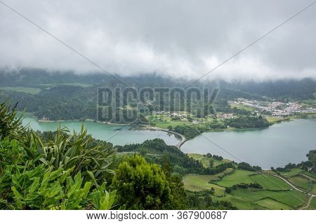 Walk On The Azores Archipelago. Discovery Of The Island Of Sao Miguel, Azores.sete Citades