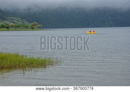 Walk On The Azores Archipelago. Discovery Of The Island Of Sao Miguel, Azores.sete Citades