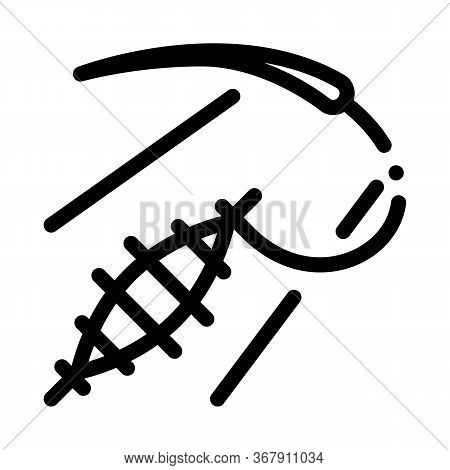 Wound Closure Icon Vector. Wound Closure Sign. Isolated Contour Symbol Illustration