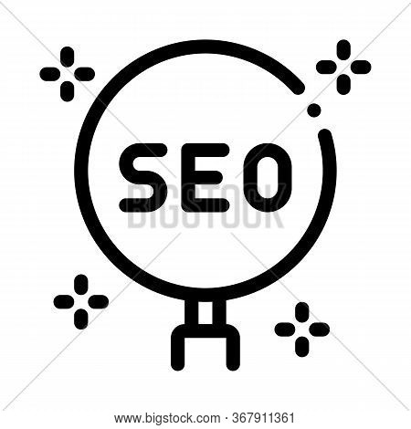 Learning Search Engine Optimization Icon Vector. Learning Search Engine Optimization Sign. Isolated 