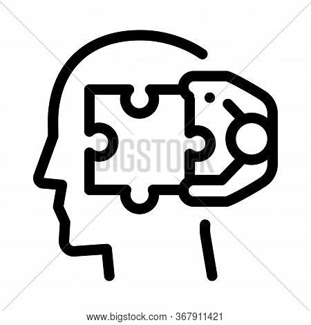 Human Search Engine Optimization Icon Vector. Human Search Engine Optimization Sign. Isolated Contou
