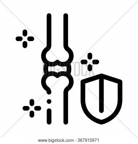 Bone Strengthening Icon Vector. Bone Strengthening Sign. Isolated Contour Symbol Illustration