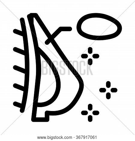 Silicone Breast Augmentation Icon Vector. Silicone Breast Augmentation Sign. Isolated Contour Symbol