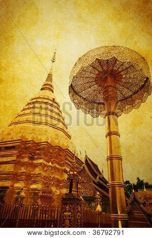 Tempio buddista di Doi Suthep d'oro