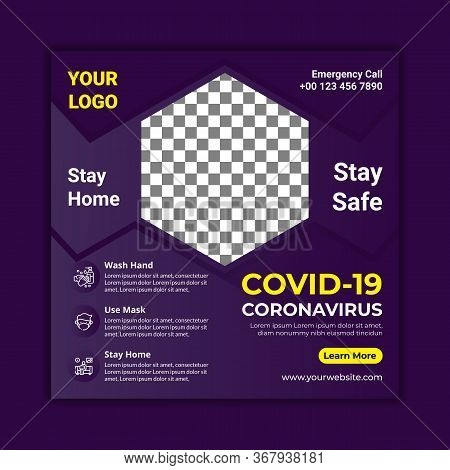 Healthcare Banner With Virus Prevention Banner Post Template