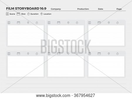 Storyboard Film Video Template For Movie Creation