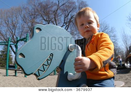 Boy On Playground