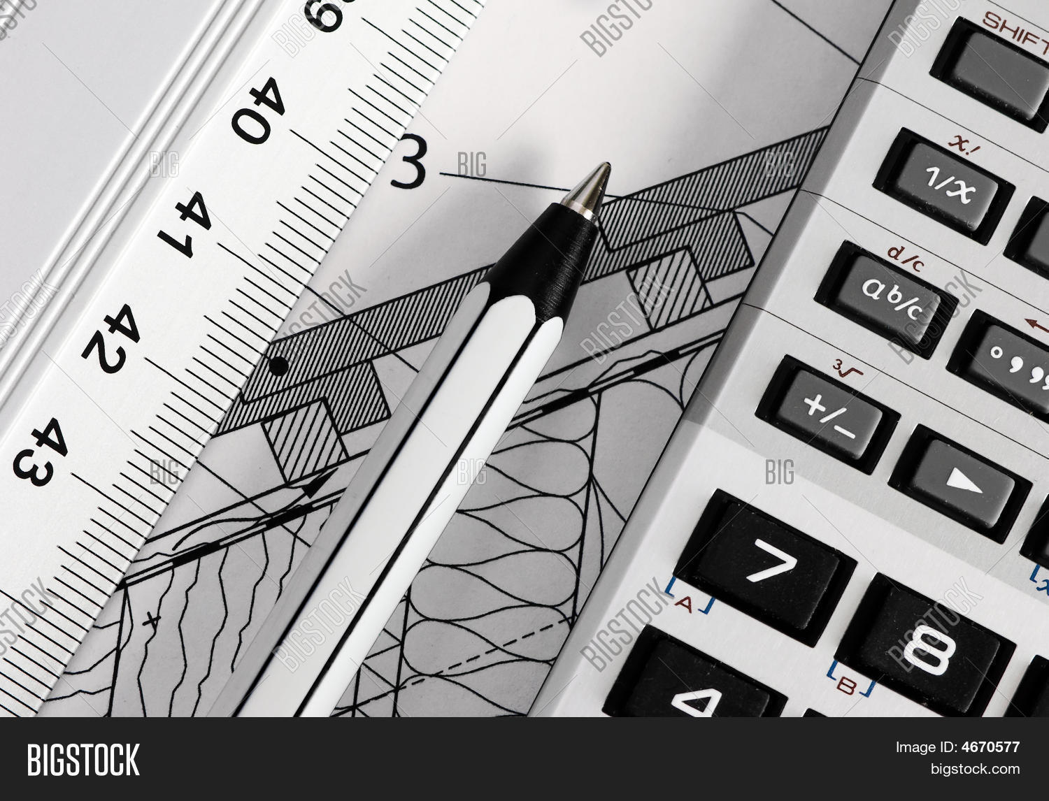 Engineering Table With Biult In Ruler Engineer's Work Table Image & Photo (Free Trial) | Bigstock