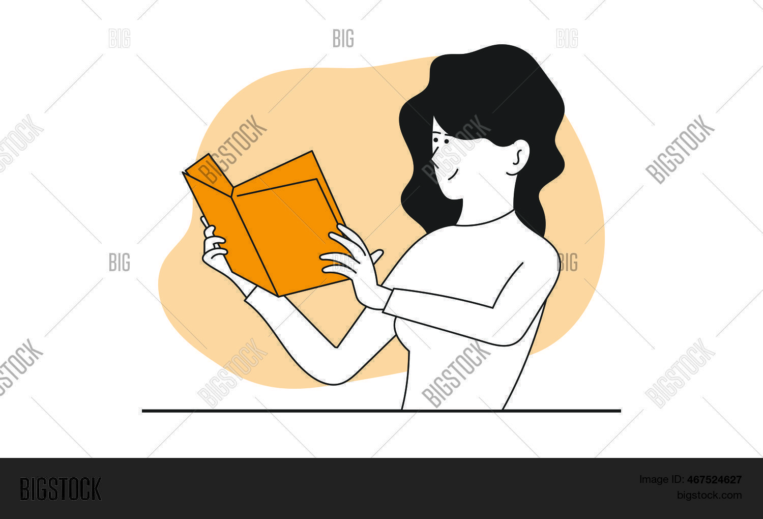 Woman Learning Icon Vector Woman Learning Vector Vector & Photo (Free Trial) | Bigstock