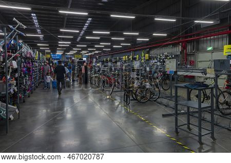 Howrah, West Bengal, India - 26th October 2020 : Indian Buyers Checking Out Various Sports Goods On 