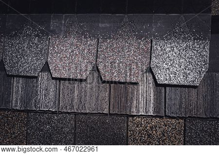 Assorted Selection Of Premium Synthetic Roof Shingles To Pick A New Style.