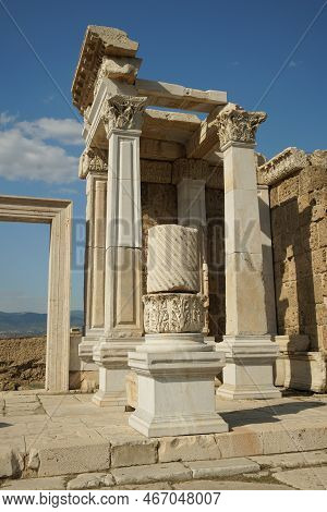 Laodicea On The Lycus Ancient City In Denizli City, Turkiye