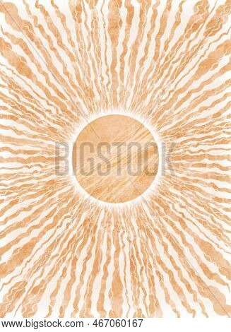 Sun Print Boho Minimalist Printable Wall Art Geometric Abstract Sunset Print. Modern Floral Acrylic 